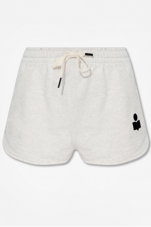 ISABEL MARANT｜SHORTS (MIFA (SH0022FA A1M07E ECYE)) Isabel Marant Étoile Women's Mifa Shorts with Logo in Ecru